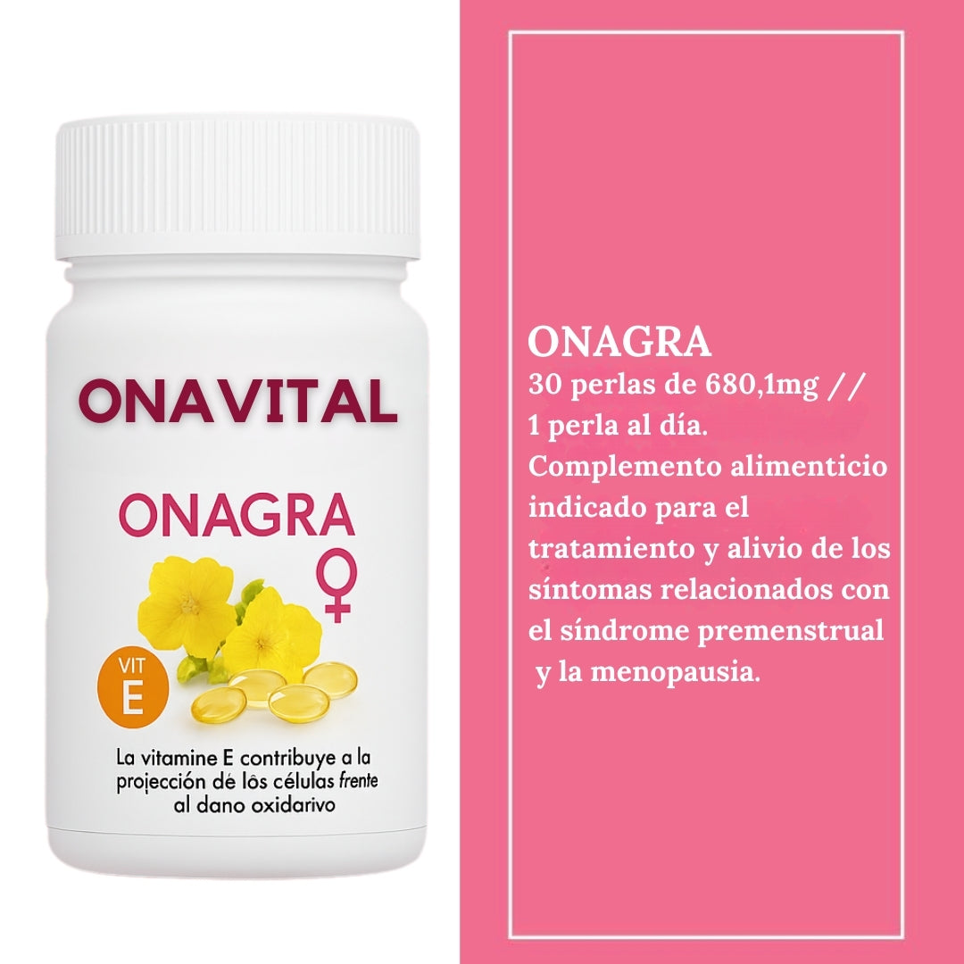 Aceite de Onagra 30 Perlas – Equilibrio Hormonal y Bienestar Femenino