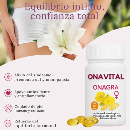 Aceite de Onagra 30 Perlas – Equilibrio Hormonal y Bienestar Femenino