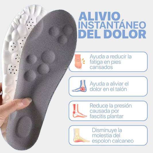 OFERTA 2X1 | FlexStep 4D Plantillas Ergonómicas Efecto Nube