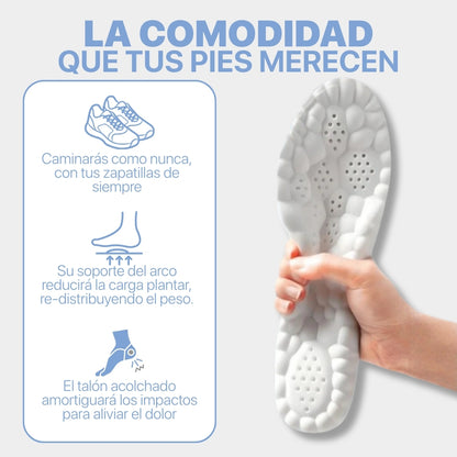 OFERTA 2X1 | FlexStep 4D Plantillas Ergonómicas Efecto Nube.