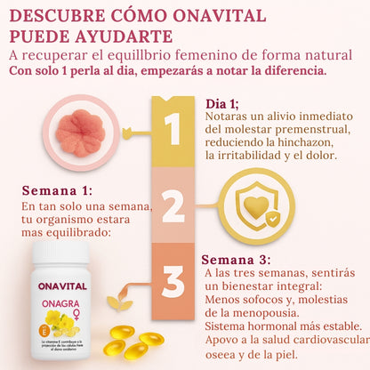Aceite de Onagra 30 Perlas – Equilibrio Hormonal y Bienestar Femenino