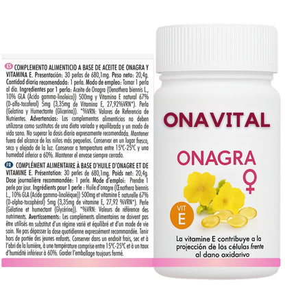 Aceite de Onagra 30 Perlas – Equilibrio Hormonal y Bienestar Femenino
