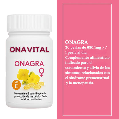 Aceite de Onagra 30 Perlas – Equilibrio Hormonal y Bienestar Femenino